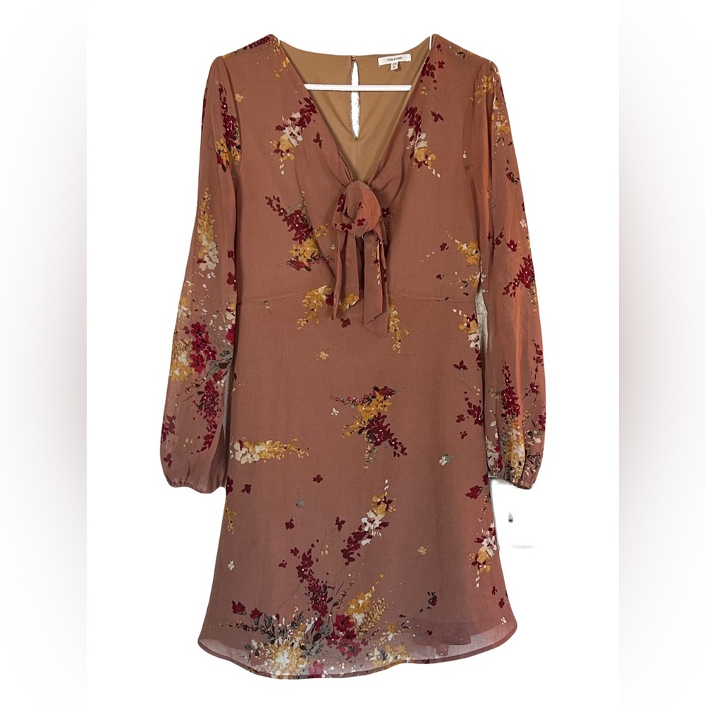 Maurices Floral Tie-Front Dress — Size Small (EUC)